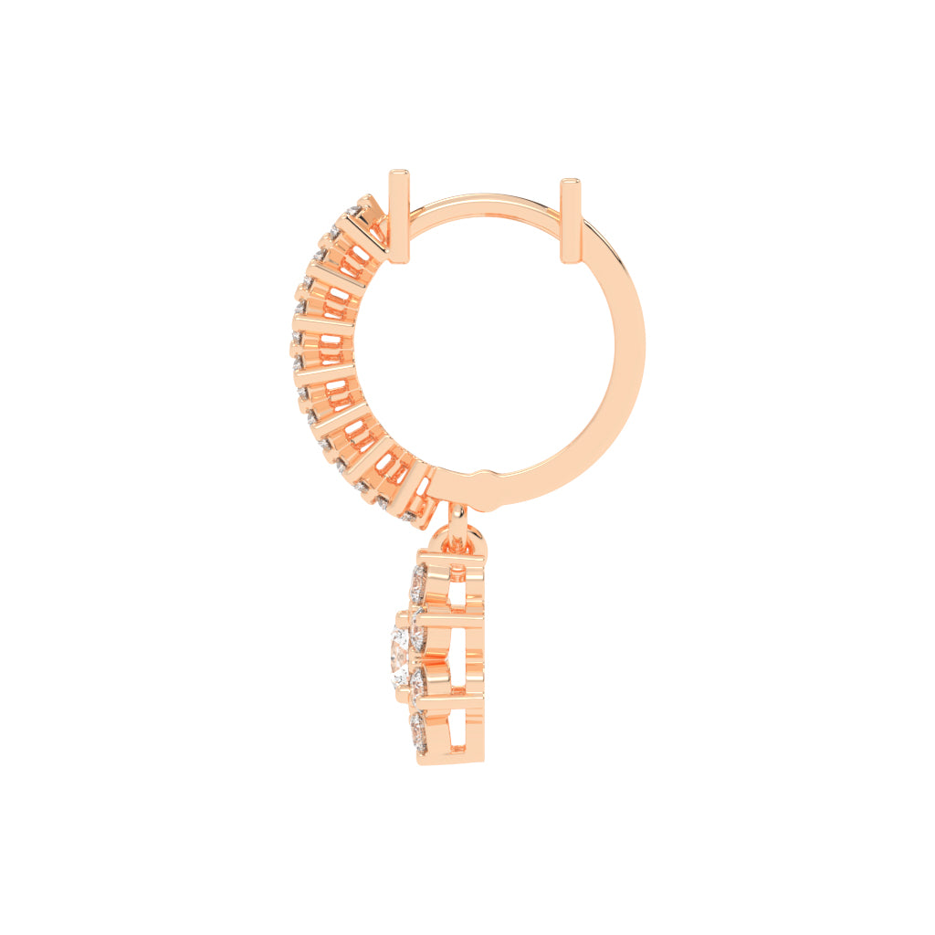 Blossom Radiant Diamond Earrings