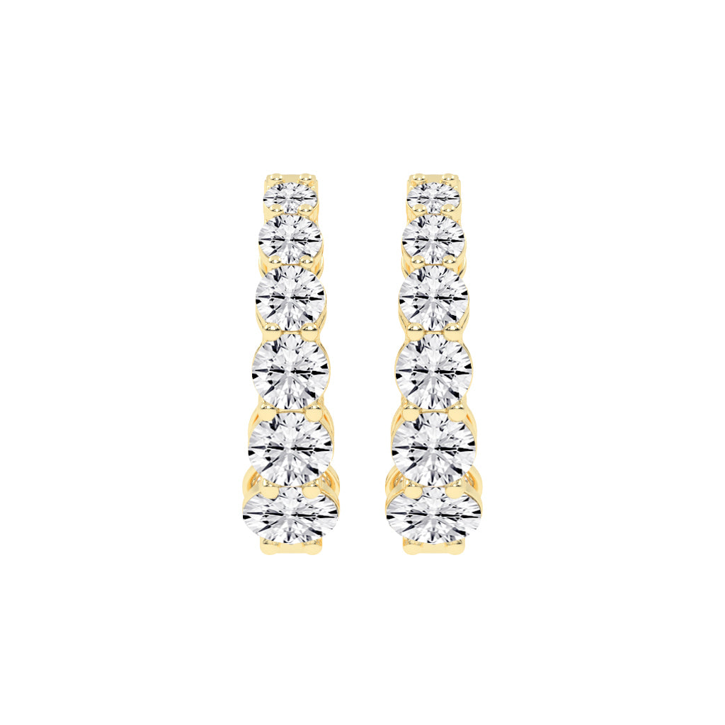 Pure Brilliance Diamond Hoop Earrings