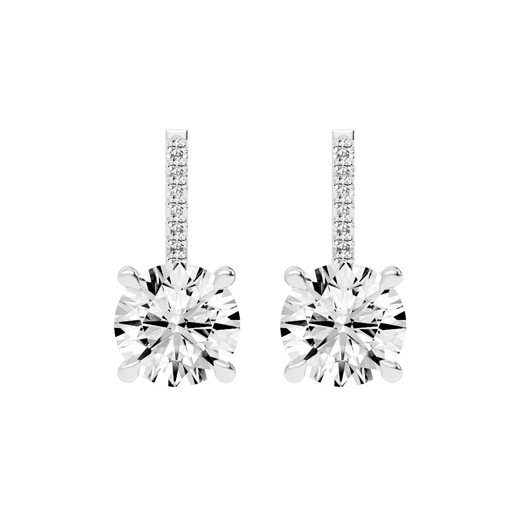 Haloed Brilliance Diamond Earrings