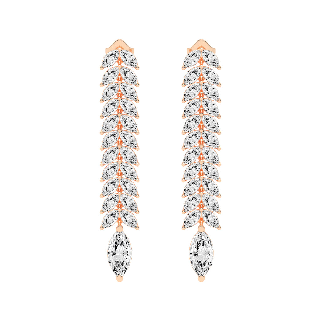 Cascading Marquise Shimmer Earrings