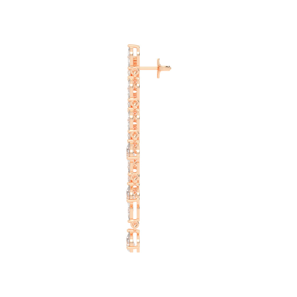 Cascading Pear & Marquise Drop Earrings