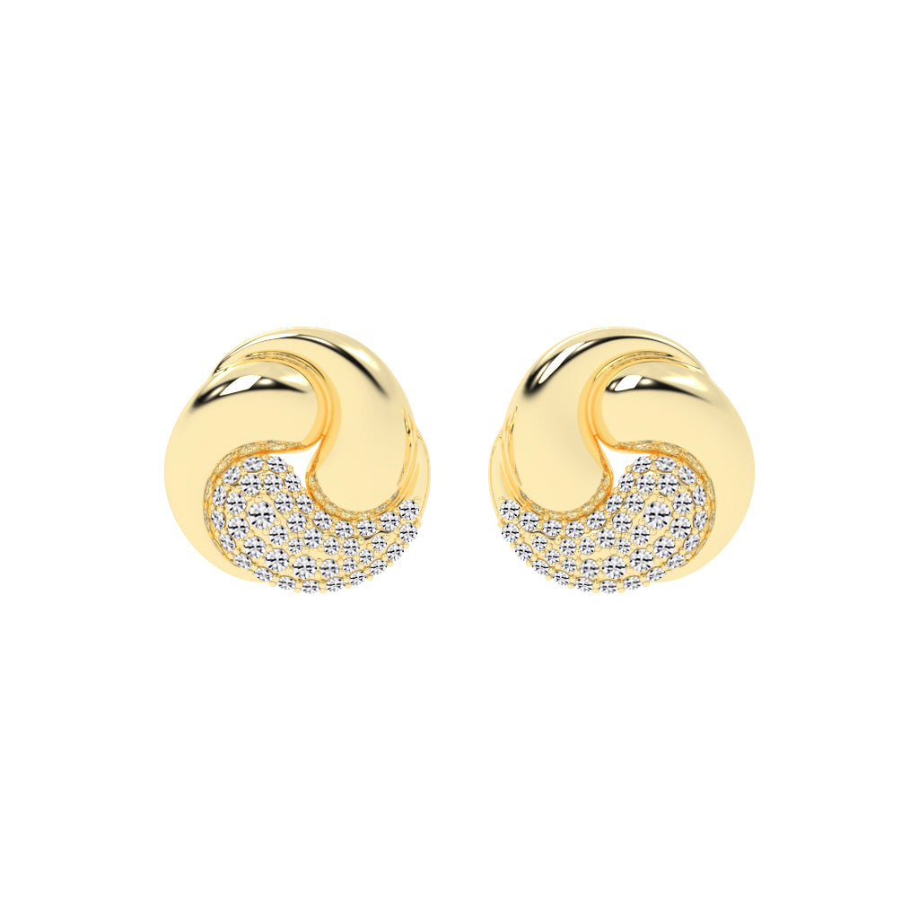Crystaltrace Swirl Stud Earrings