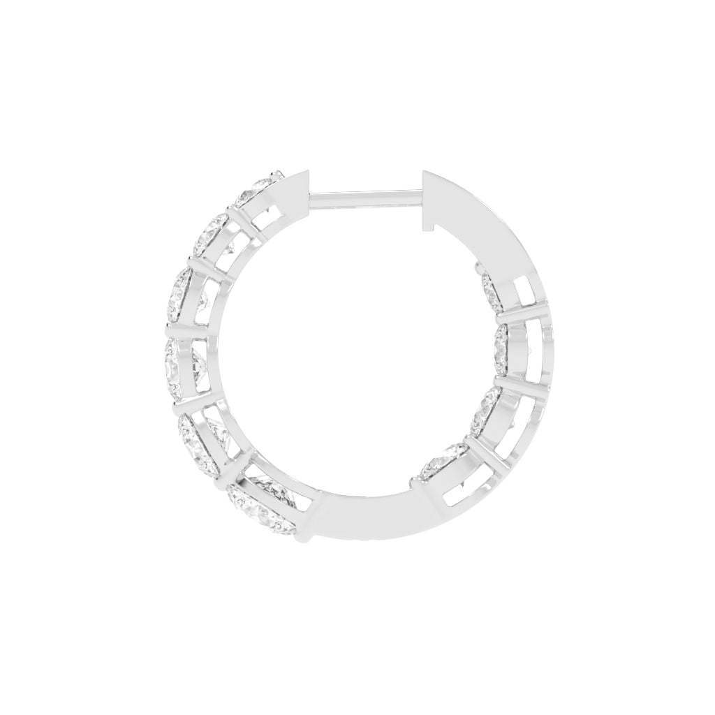 Classic Eternity Hoop Earrings