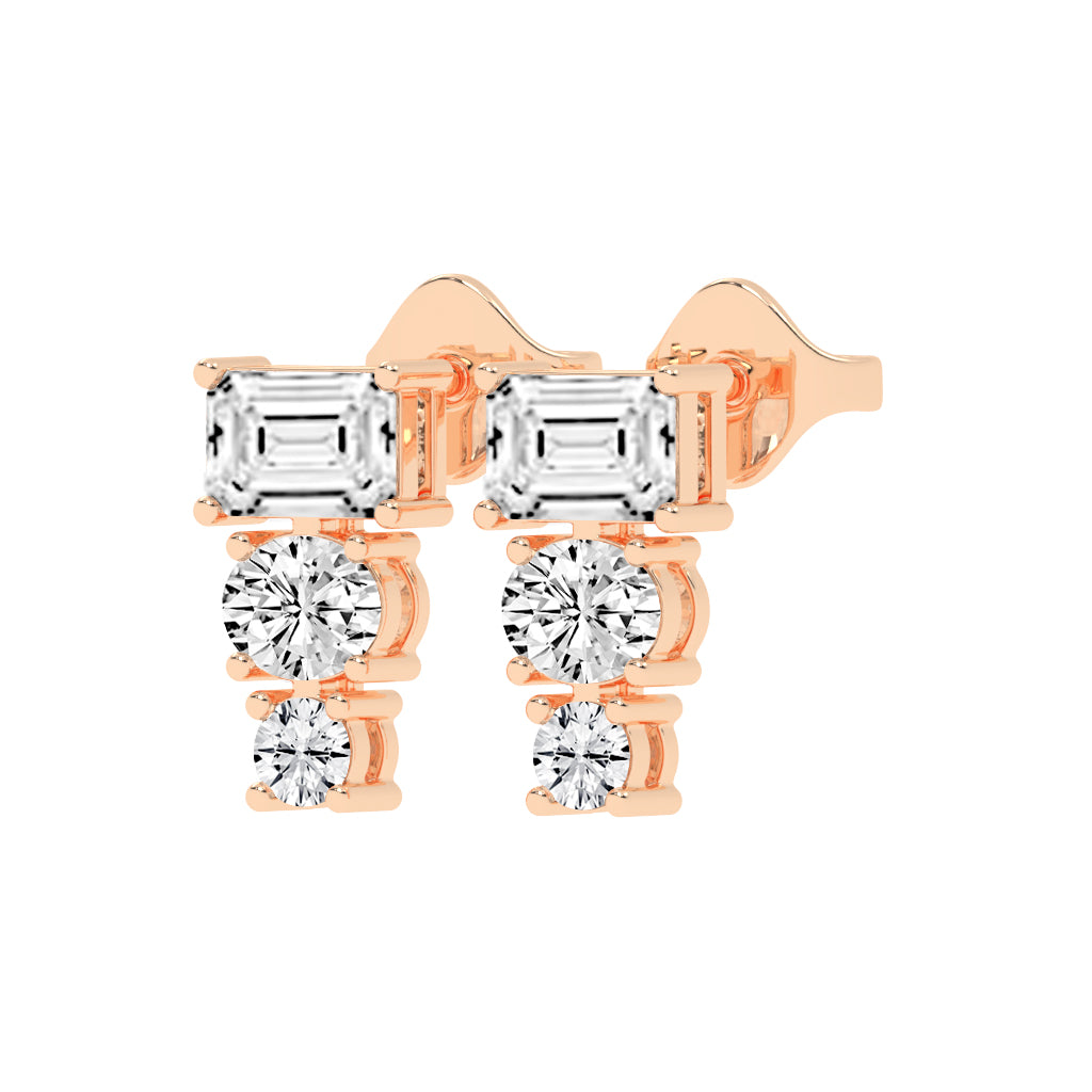 Eternal Radiance Trio Drop Earrings