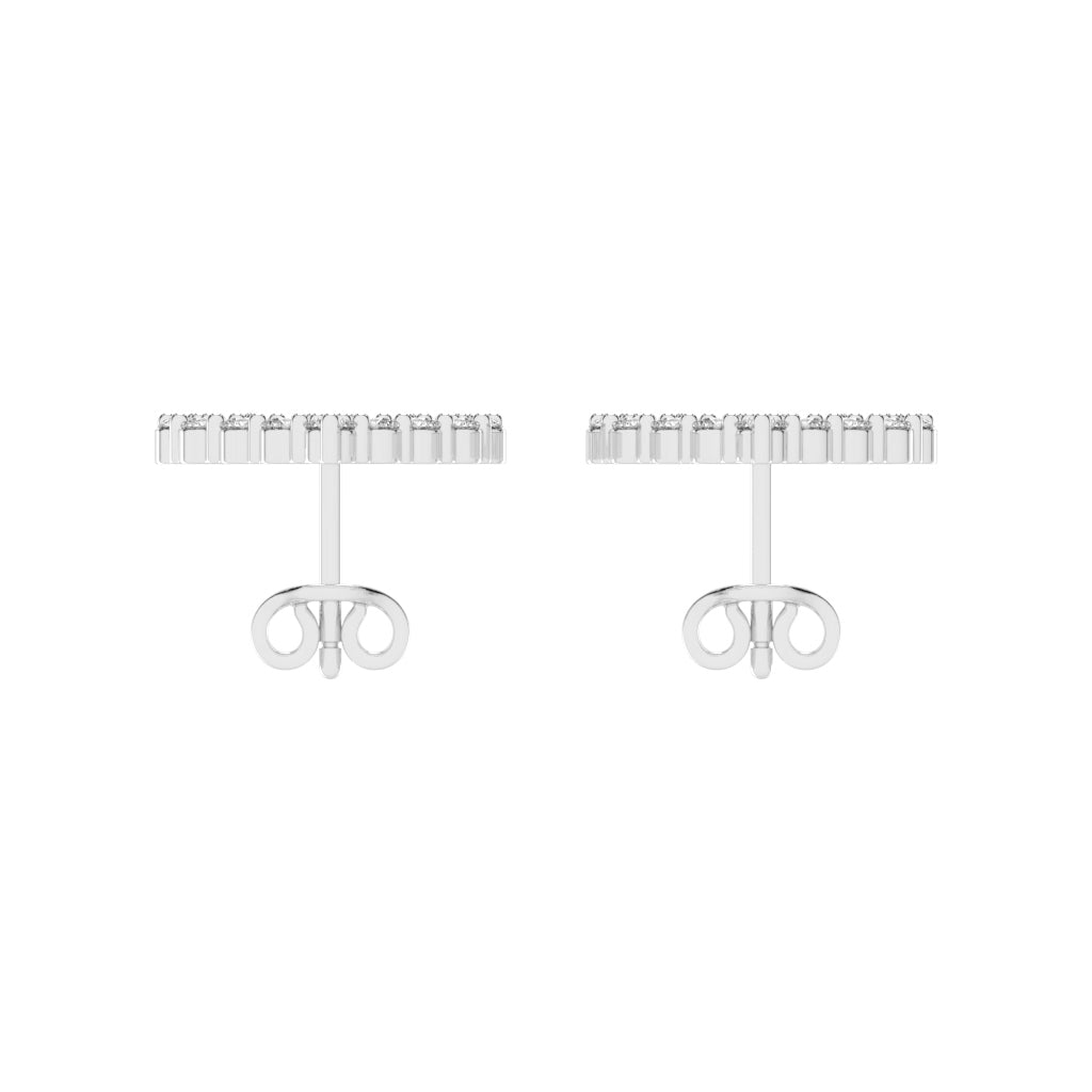 Open Heart Diamond Sparkle Studs