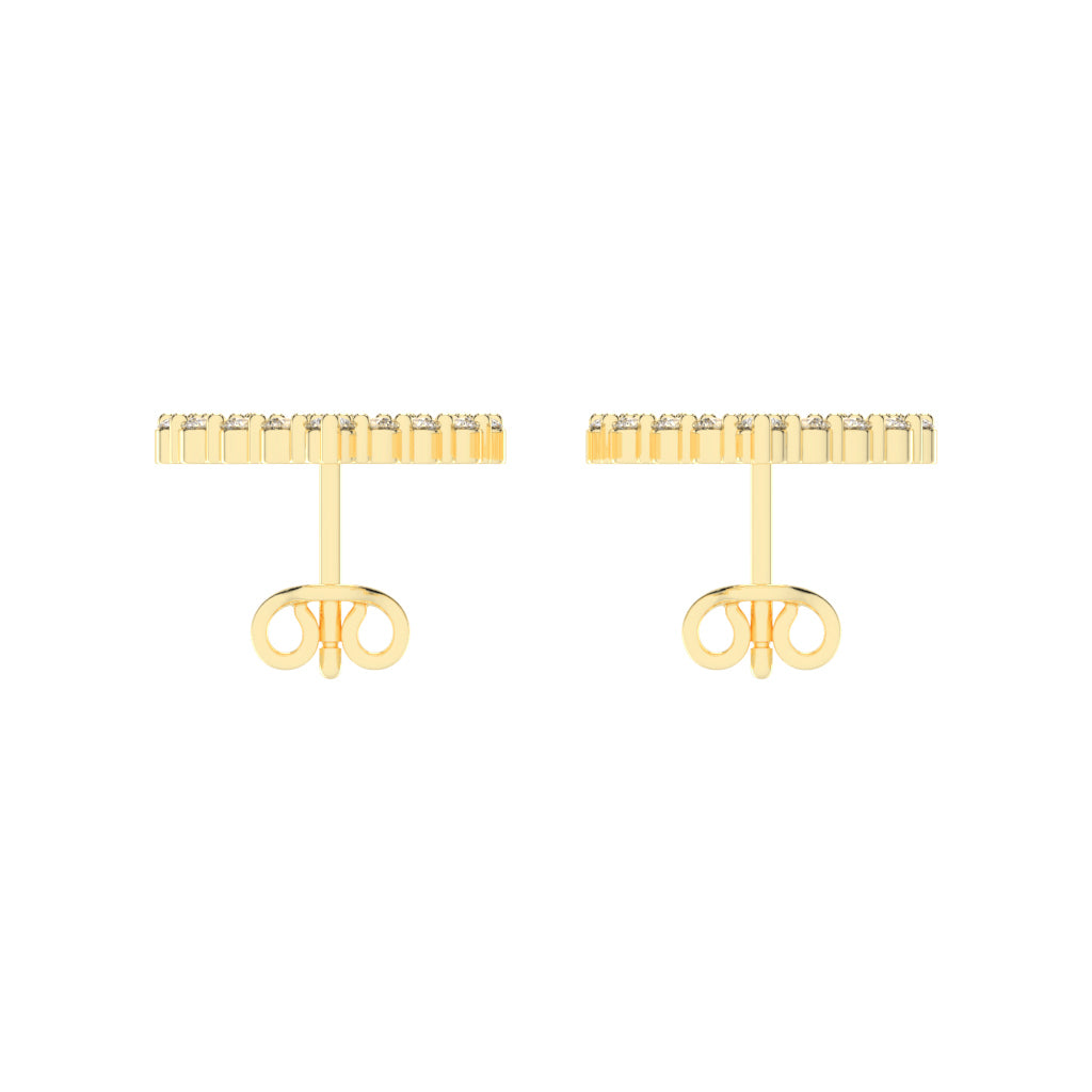 Open Heart Diamond Sparkle Studs