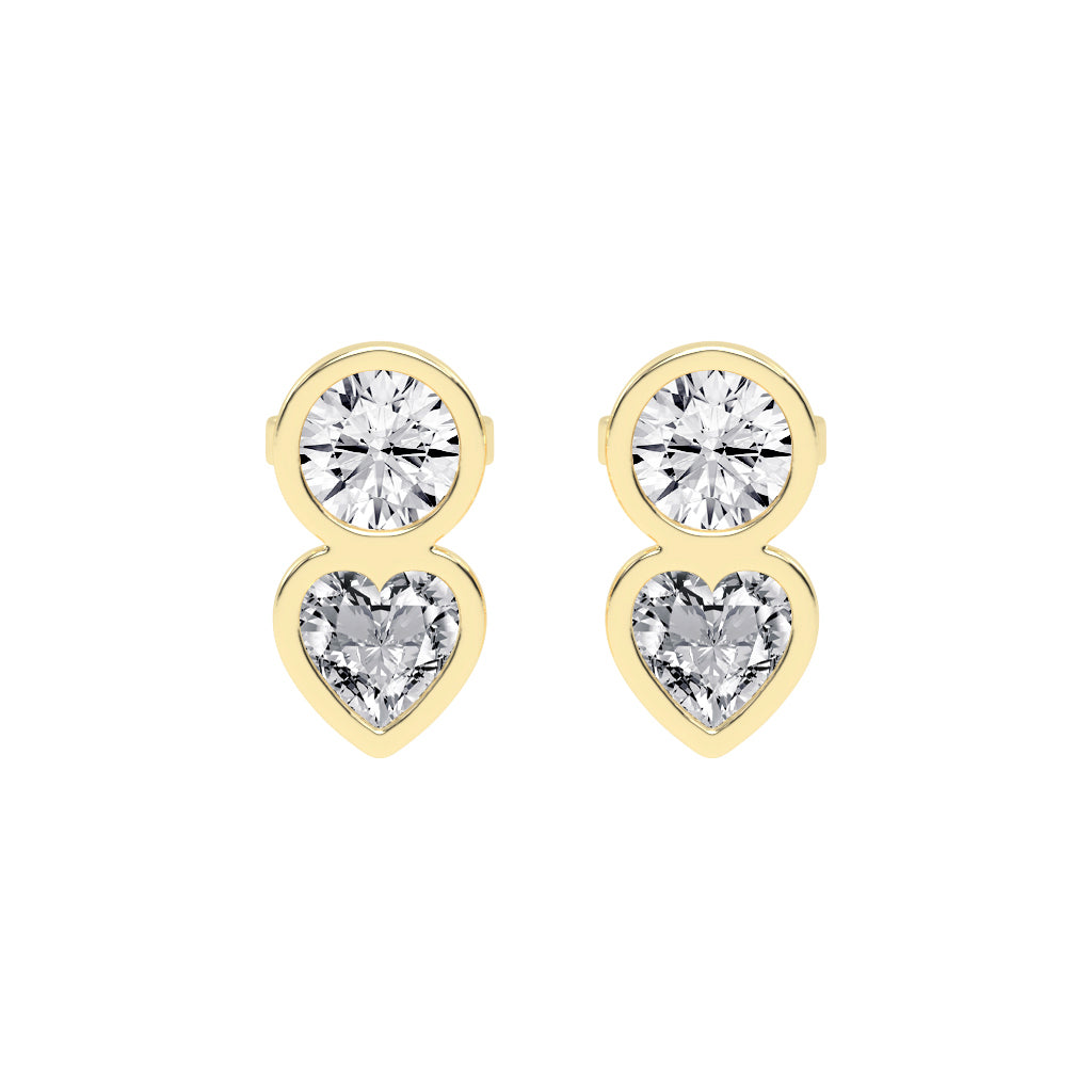 Love's Embrace Diamond Drop Studs