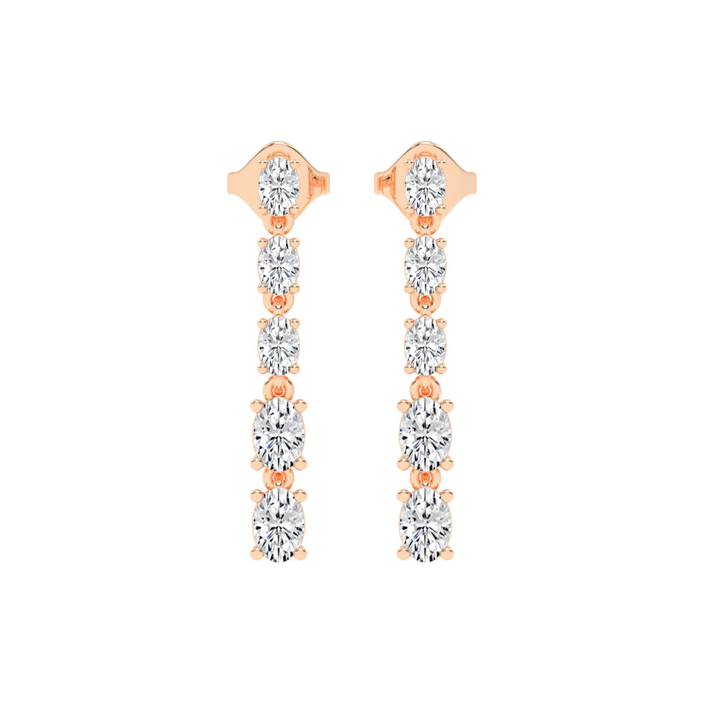 River of Light Diamond Dangle Earrings