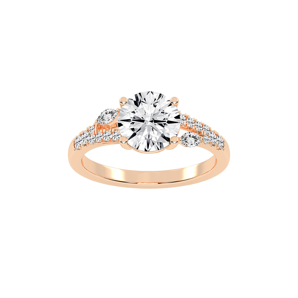 Dazzling Split Shank Engagement Ring