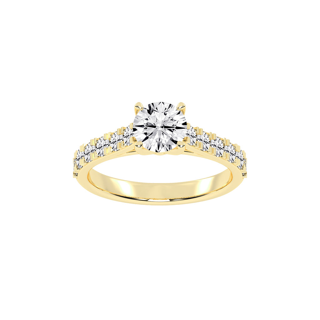 Eternora four prong round cut engagement ring