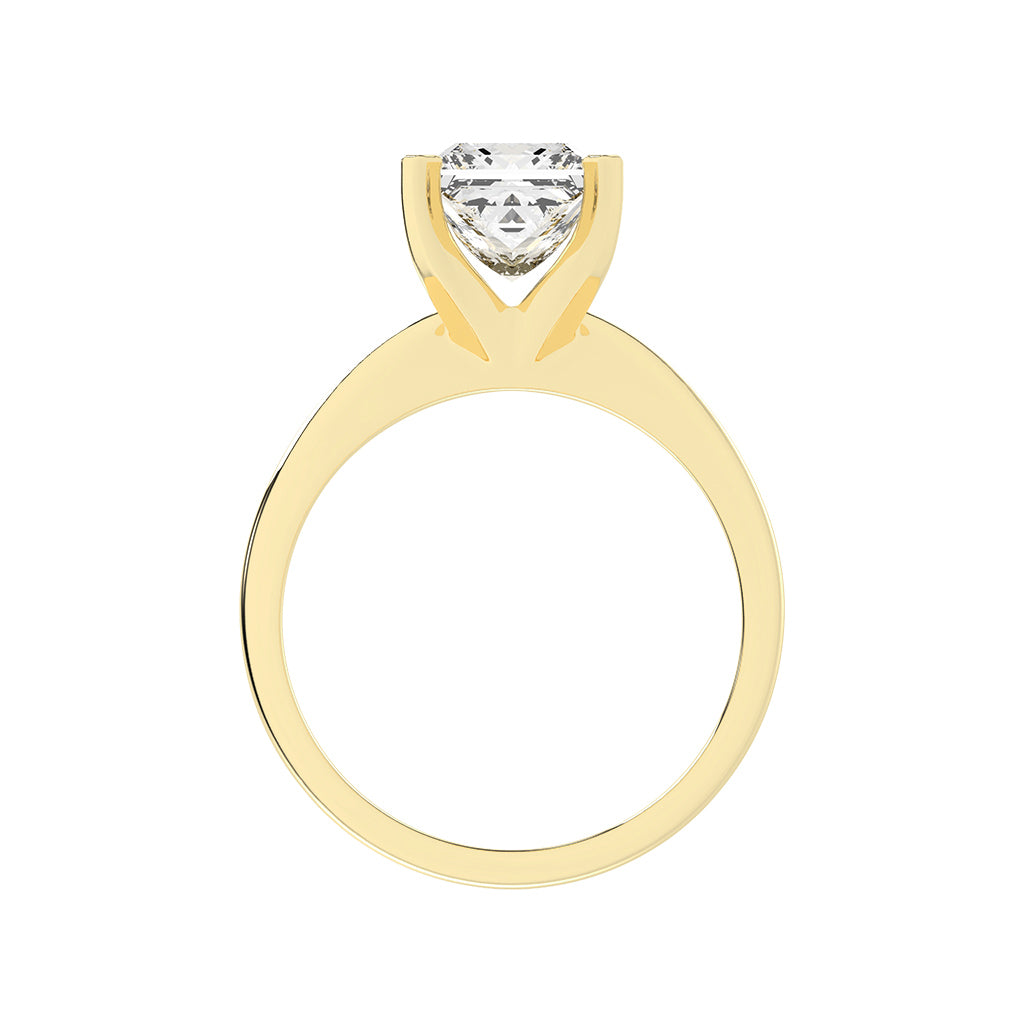 Solavesta Peg head princess cut lab diamond ring