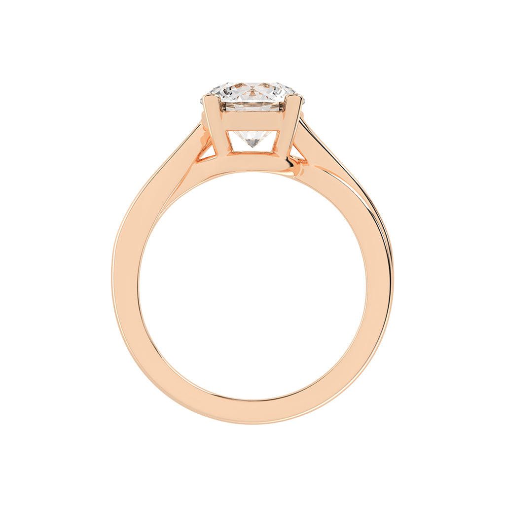 Solterione round cut solitaire lab diamond ring