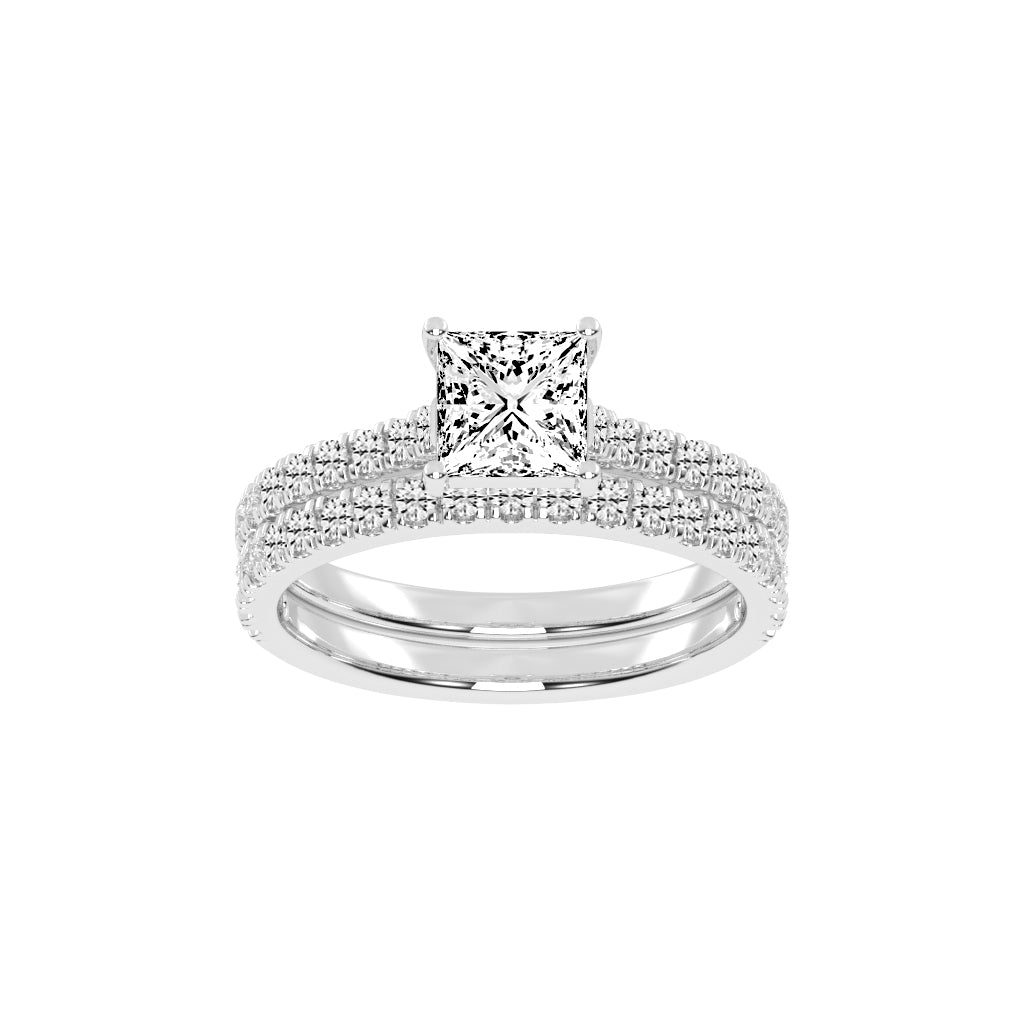 Everique princess cut engagement lab diamond ring