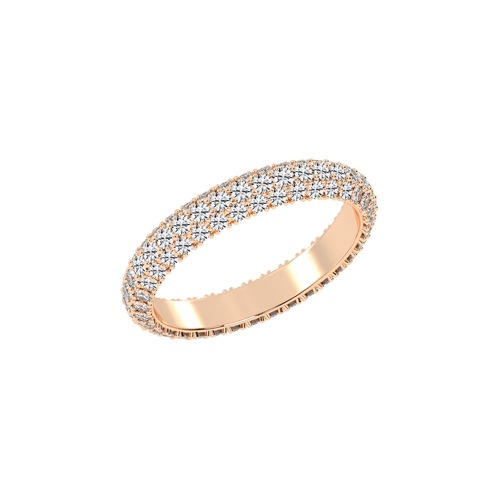 Oracea Pave Setting Eternity Lab Diamond Ring