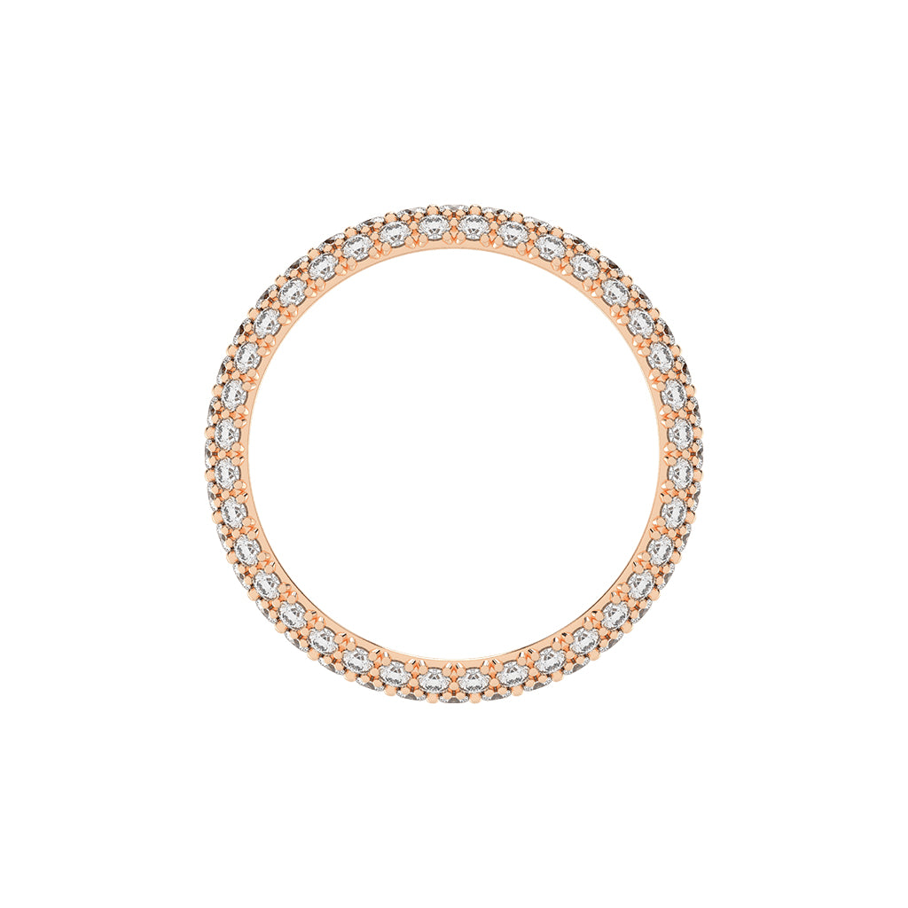 Oracea Pave Setting Eternity Lab Diamond Ring