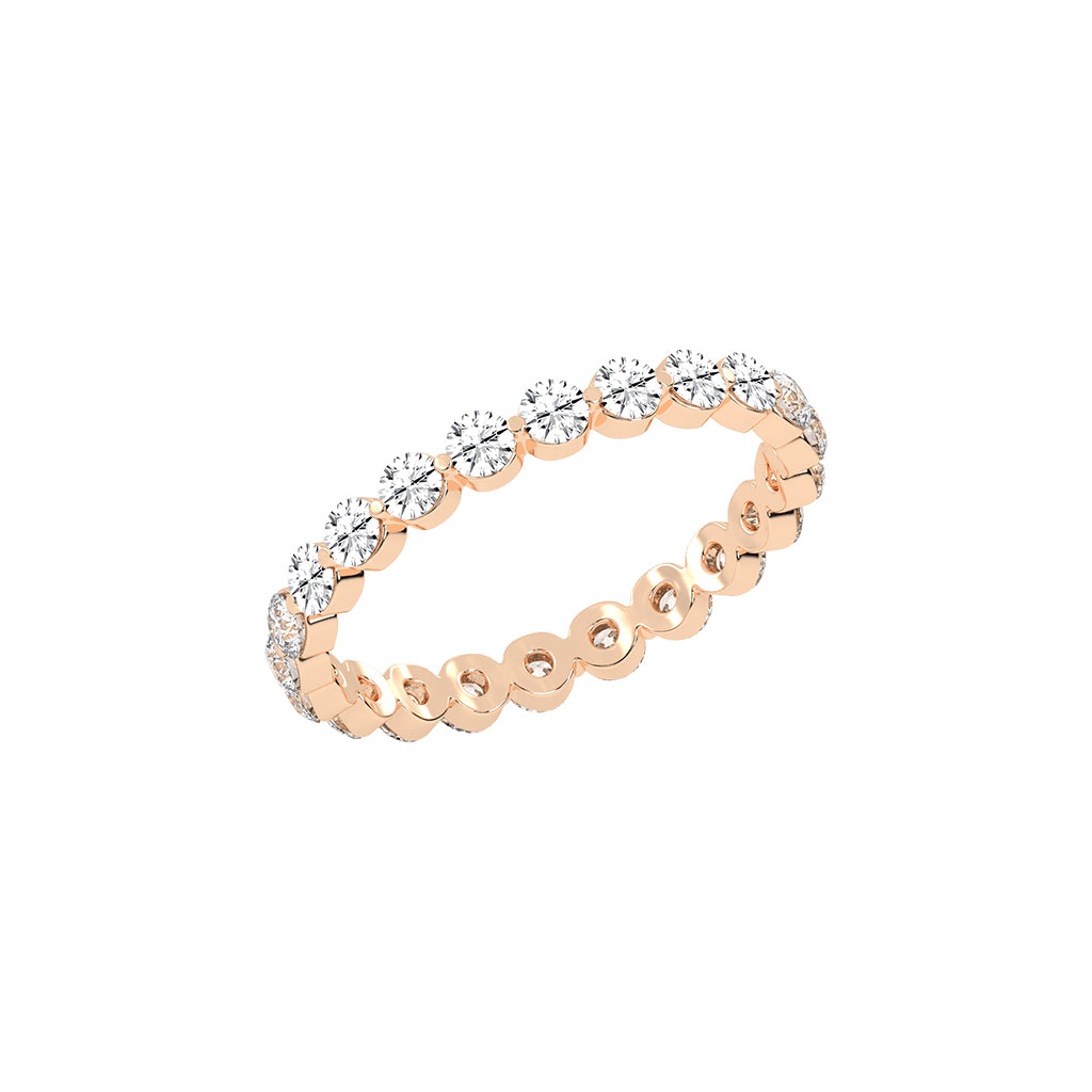 Diora Floating Cut Round Lab Diamond Ring