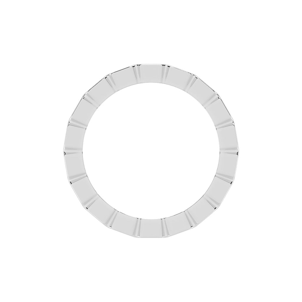 Florene Asscher Cut Bezel Eternity Lab Diamond Ring