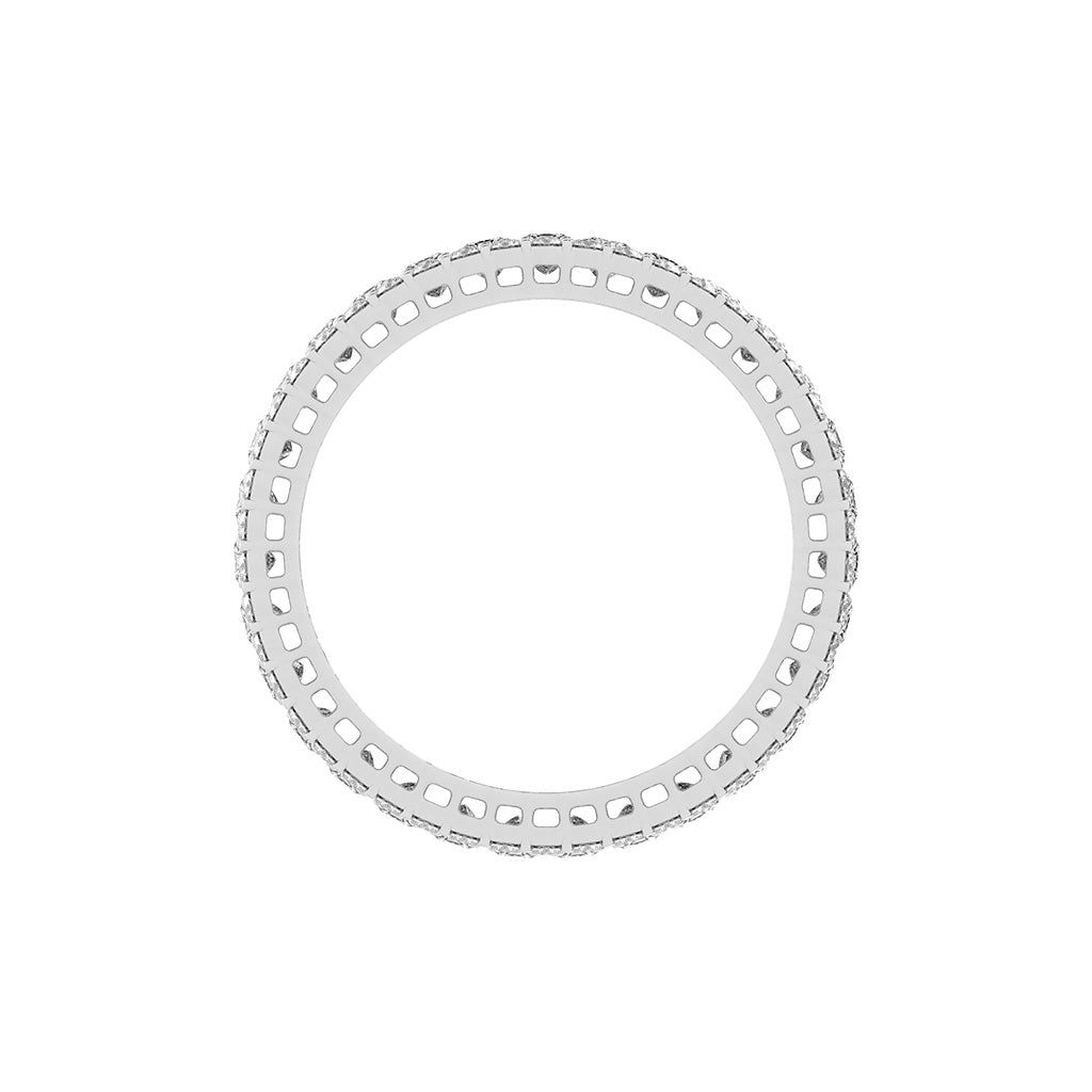 Ametria Princess Cut Eternity Lab Diamond Ring
