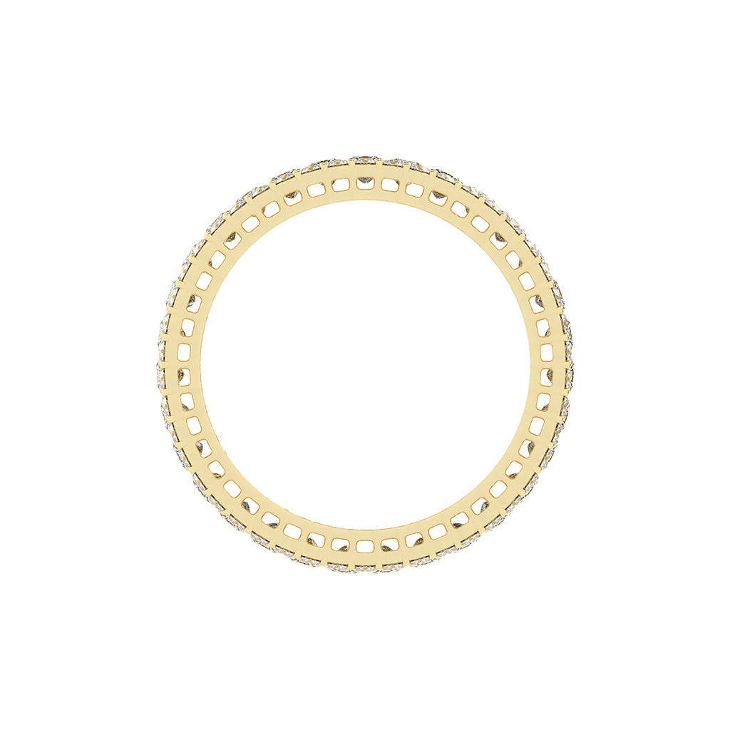 Ametria Princess Cut Eternity Lab Diamond Ring