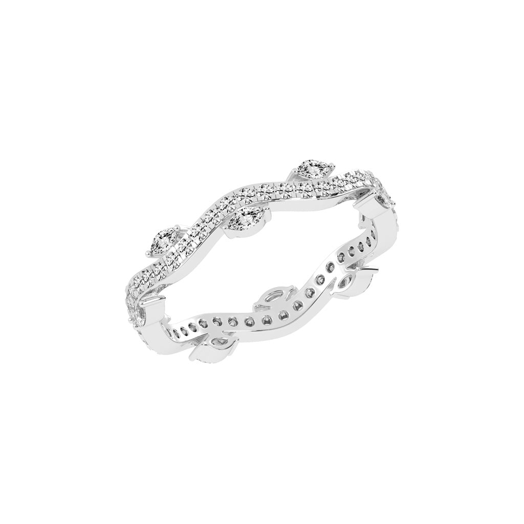 Oriana Winding Bud Marquise Cut Eternity Diamond Ring