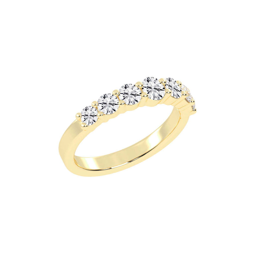 Azura Shared Prong Round Cut Lab Diamond Ring