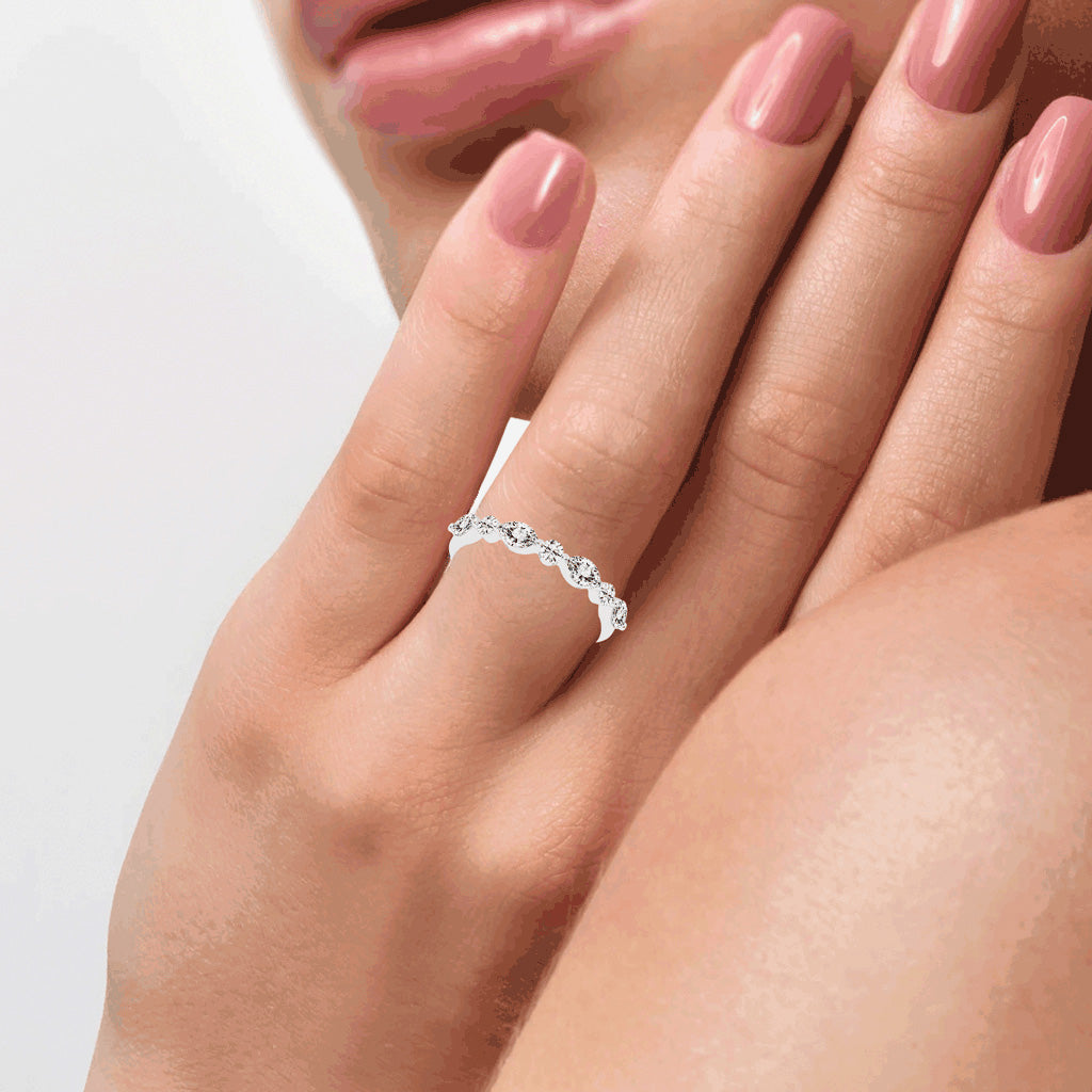 Orlena Marquise Cut Eternity Lab Diamond Ring