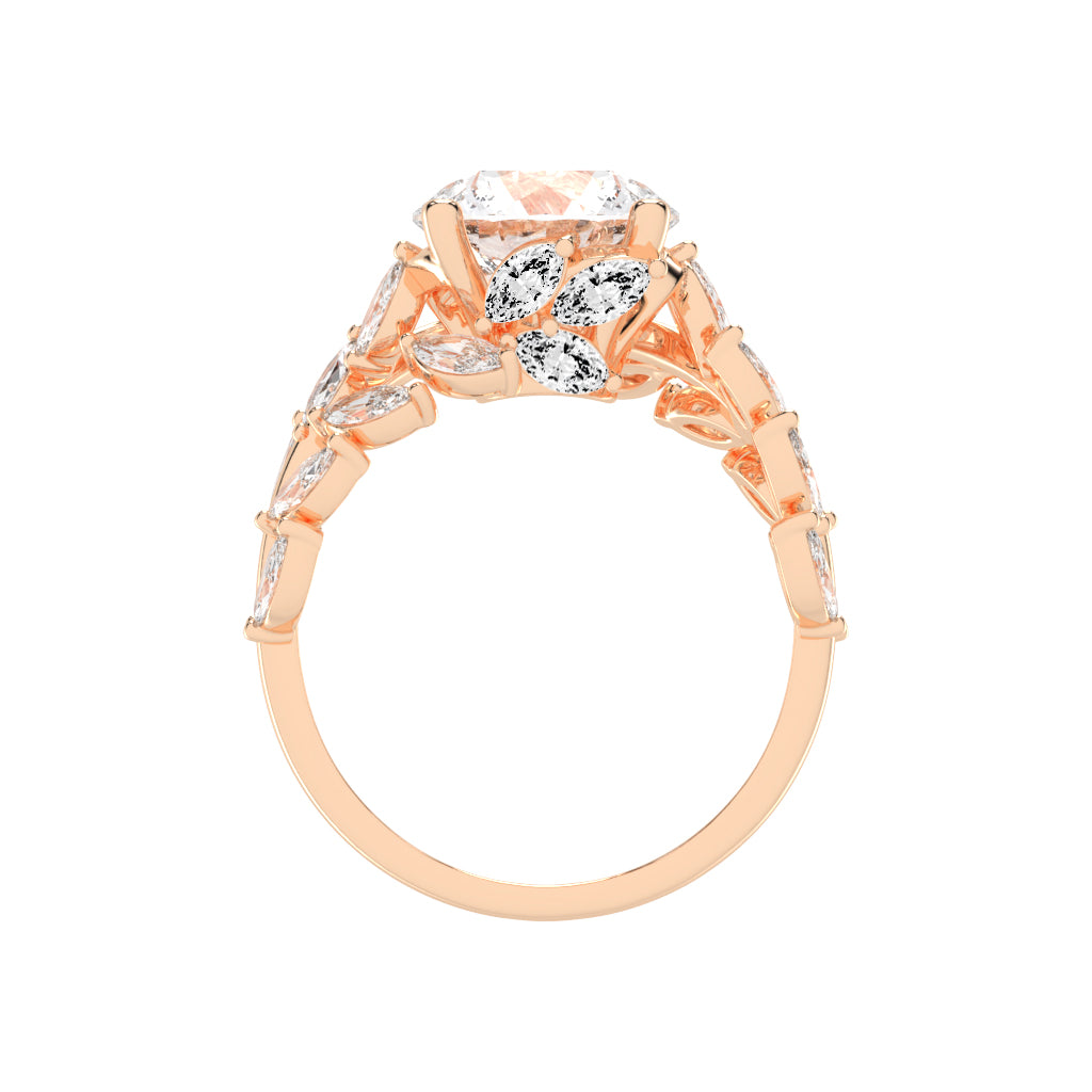 Enclaveon Bypass Round Cut Classic Lab Diamond Ring