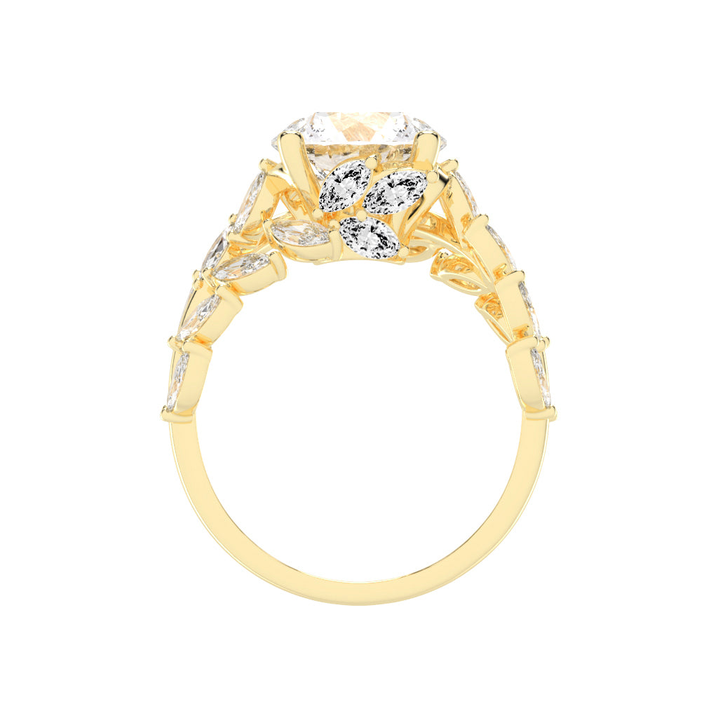 Enclaveon Bypass Round Cut Classic Lab Diamond Ring