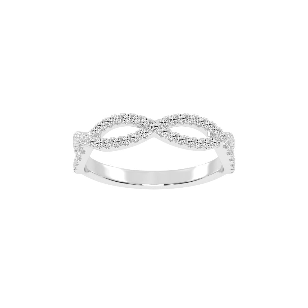 Veritas Round Cut Infinity Eternity Lab Diamond Ring