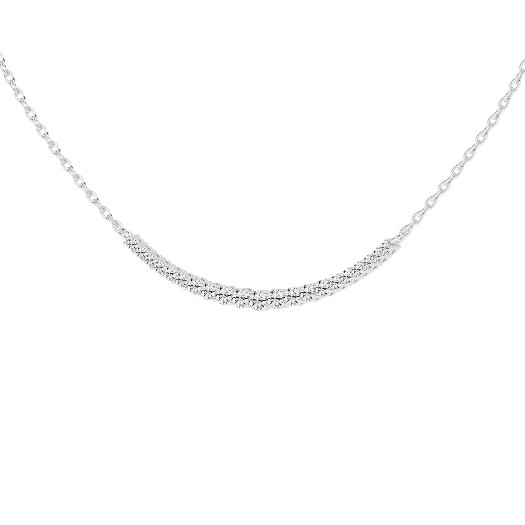 Kyria Shared Setting Round Cut Fancy Lab Diamond Pendant