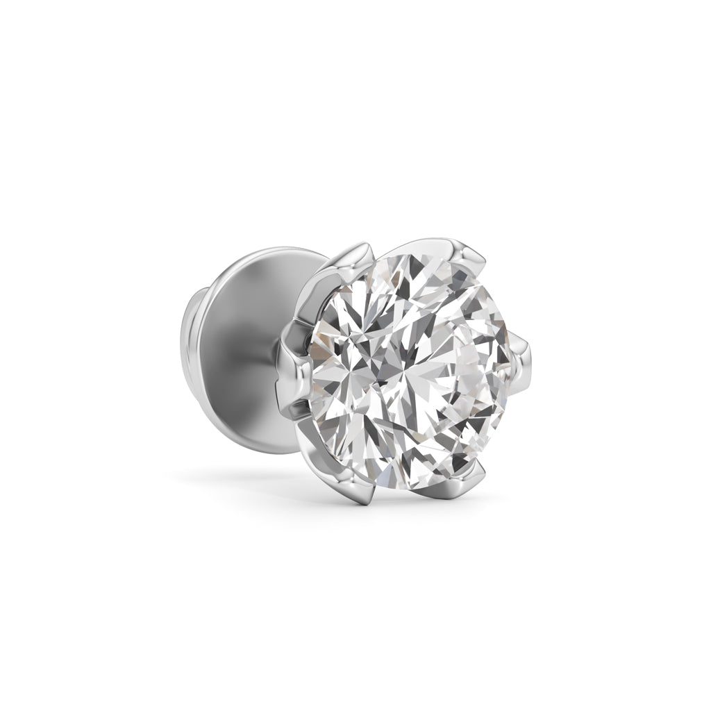 2Ct Round Shape Solitaire Studs Earrings