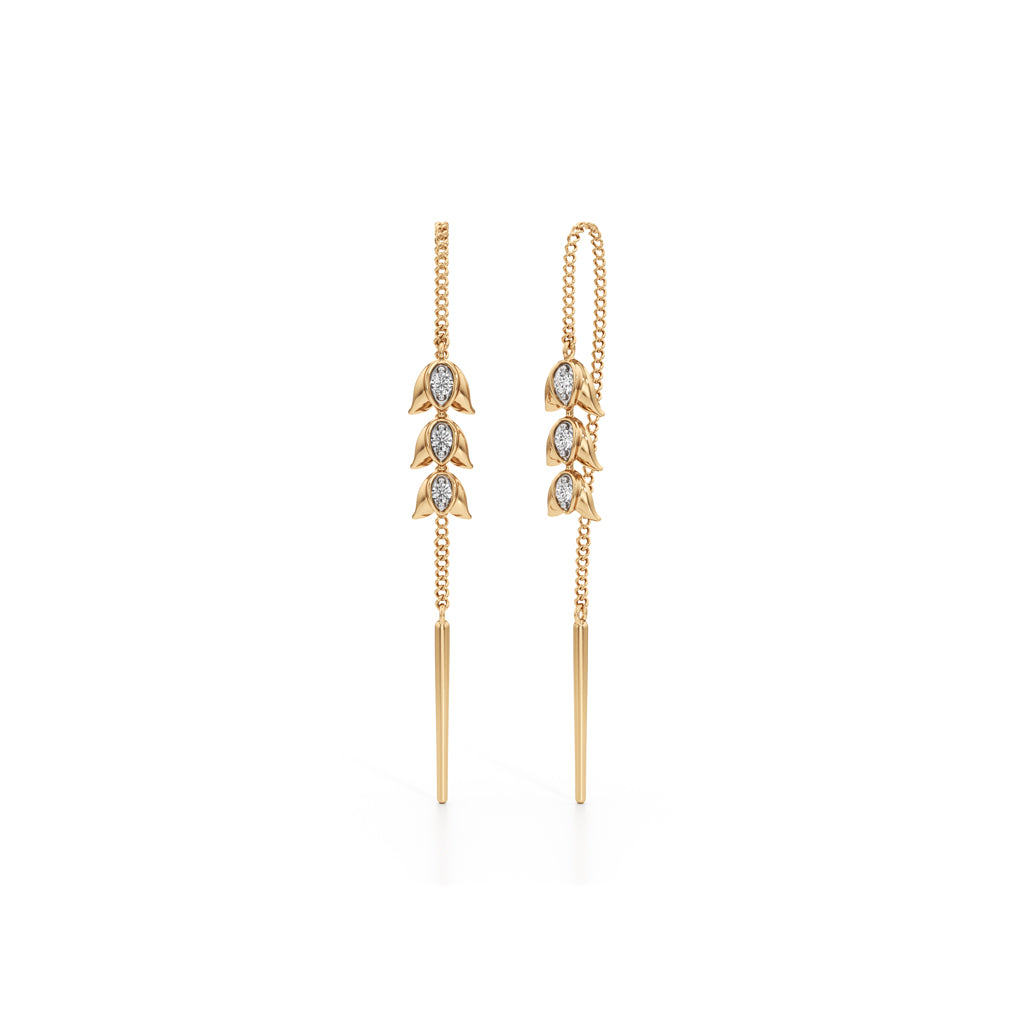 Luxe Links Round Shape Delicate Earrings