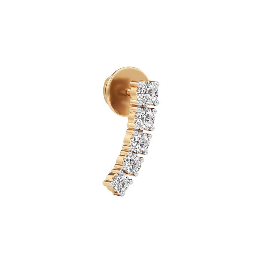 0.5Ct Round Shape,,Fancy Studs Earrings