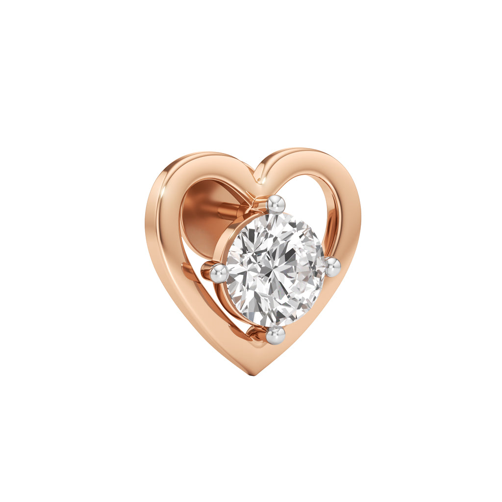 2Ct Round Shape Solitaire Studs Earrings