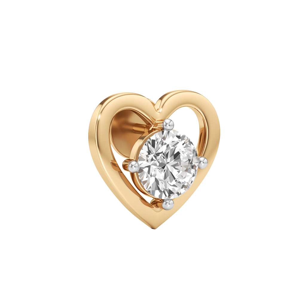 2Ct Round Shape Solitaire Studs Earrings