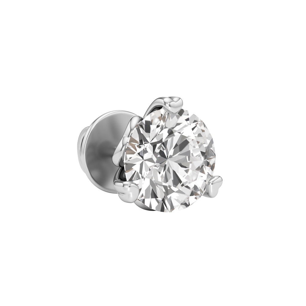 2.5Ct Round Shape Solitaire Studs Earrings