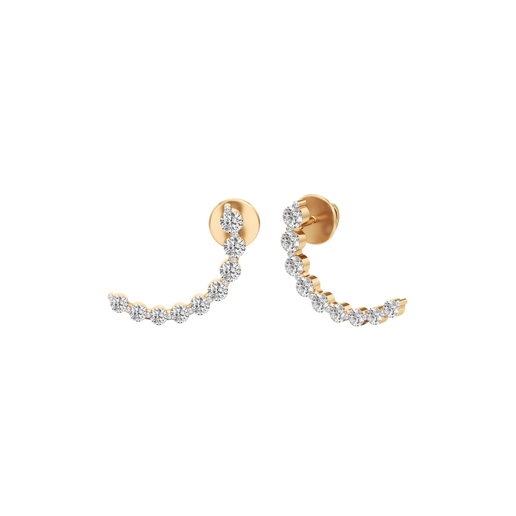 0.75Ct Round Shape,,Fancy Studs Earrings