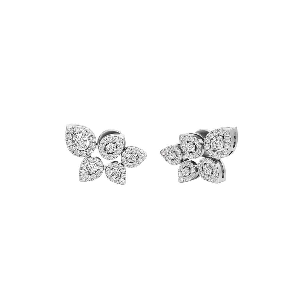 Round Shape,,Fancy Studs Earrings