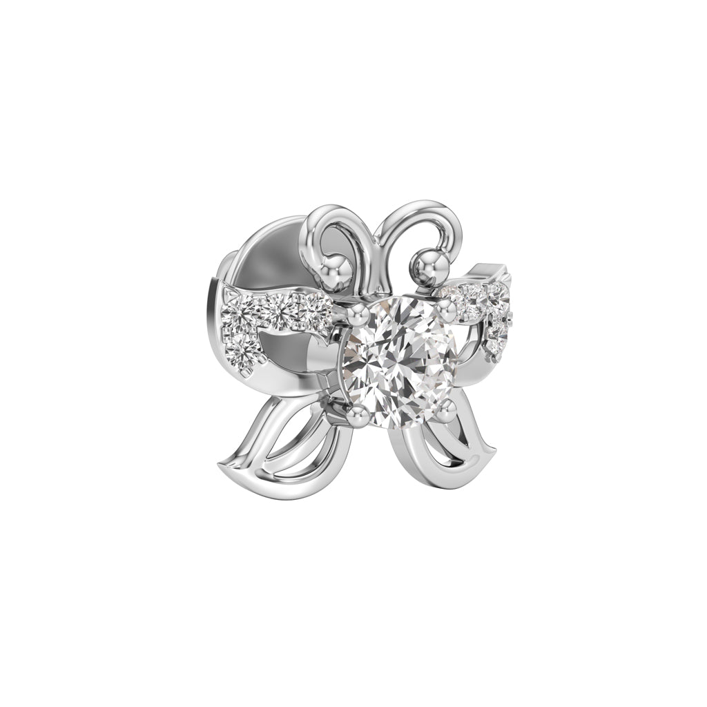 0.50Ct Round Shape Fancy Studs Earrings