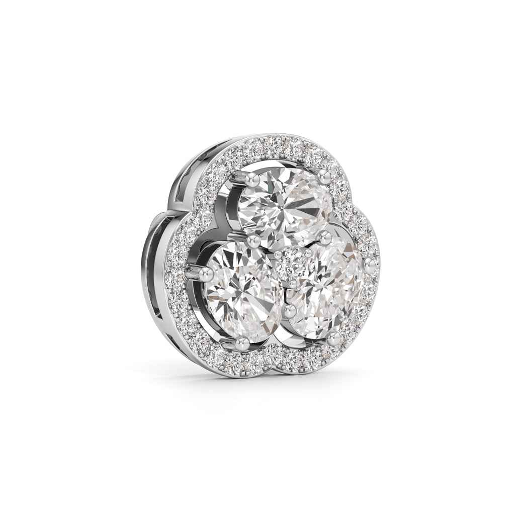 Fancy Stud Diamond Gold Earrings