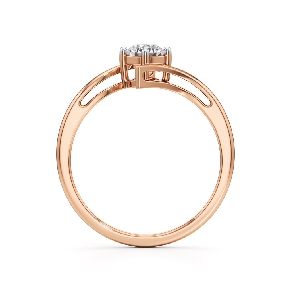 Delivone Round Cut Delicate Ring