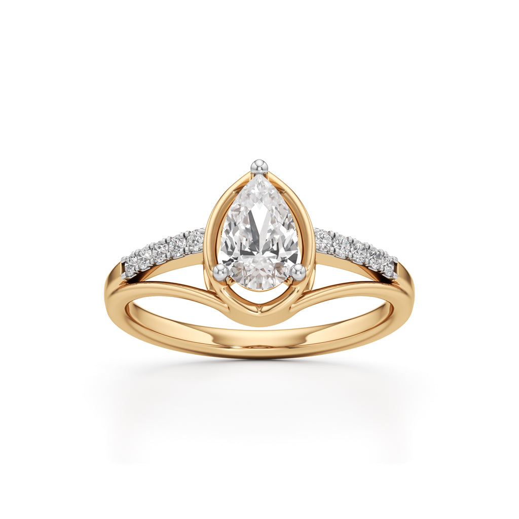 Pristalle 0.75Ct Four Prong Marquise Cut Classic Ring
