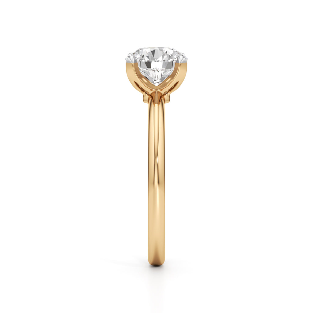 Solirina 1.5Ct Four Prong Round Cut Solitaire Ring