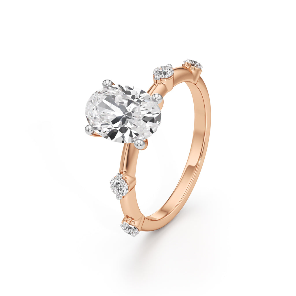Soliria 2.25Ct Oval Cut Solitaire Ring
