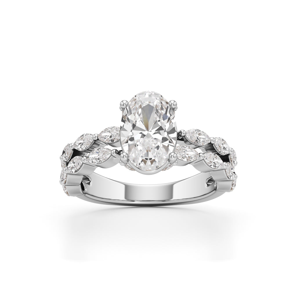 3Ct Oval Shape Engagement
