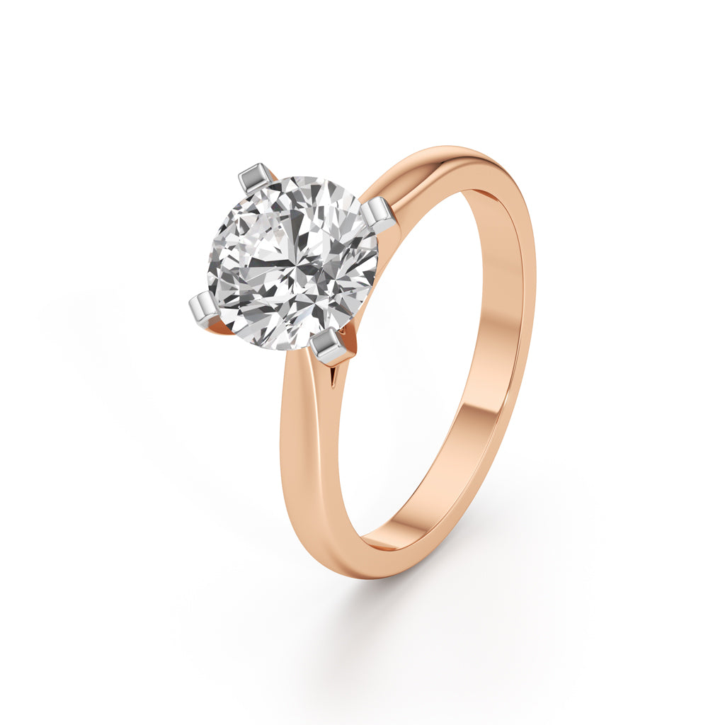 Solurelle 2Ct Round Cut Solitaire Ring