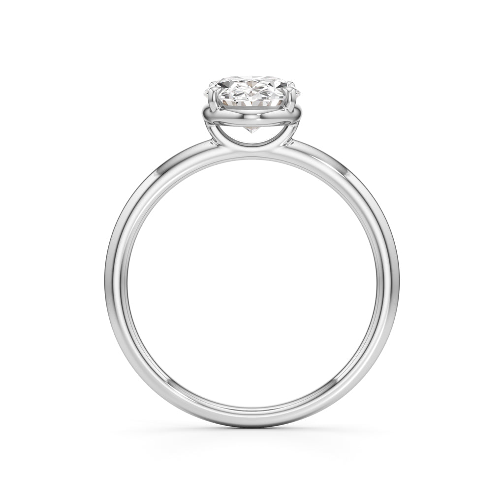 Solondelle 1.50Ct Oval Cut Solitaire Ring
