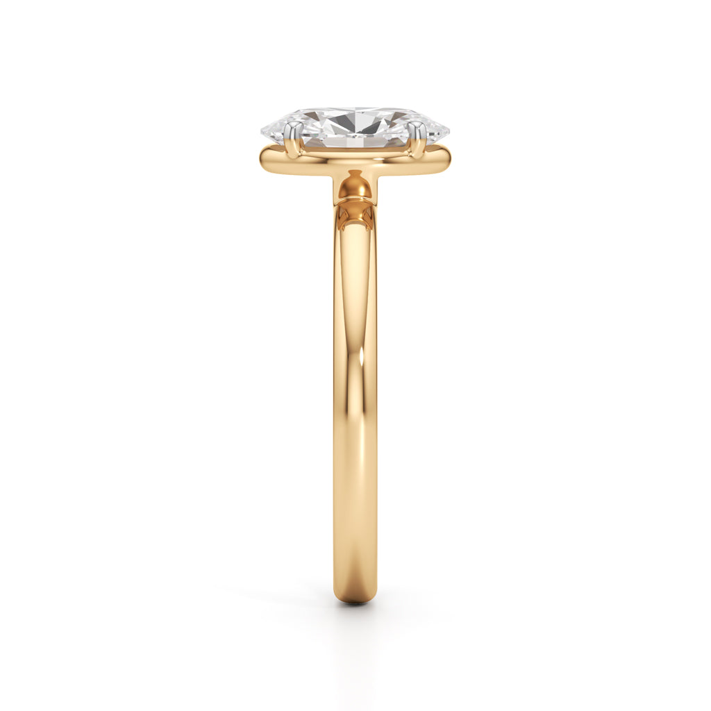 Solondelle 1.50Ct Oval Cut Solitaire Ring
