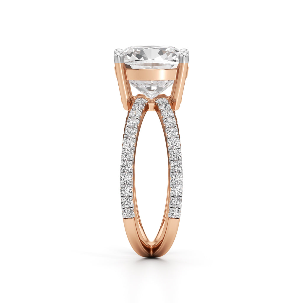Velarix 4Ct Trilliants Round Cut Ring