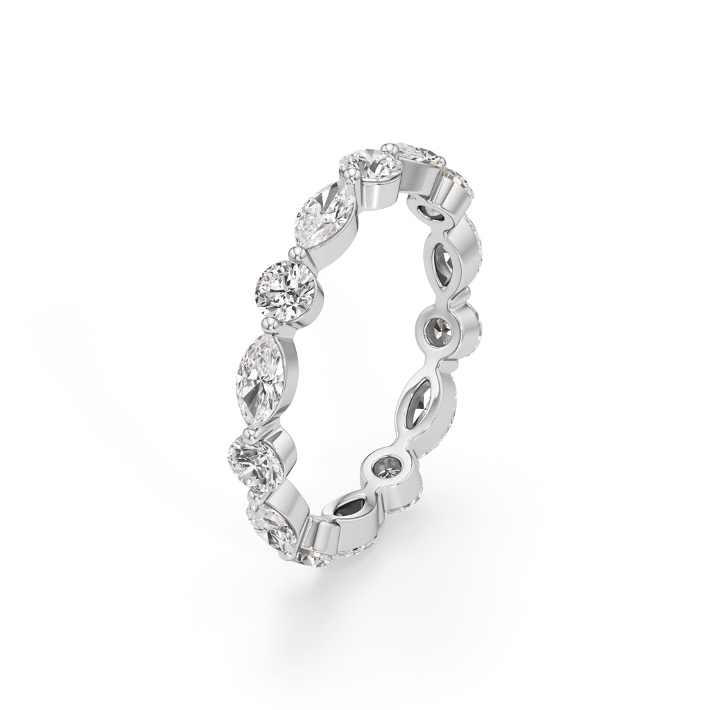 Pandora 1Ct Marquise & Round Cut Eternity Ring